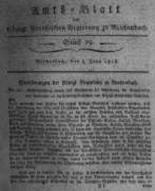 Amts-Blatt der K&ouml;niglichen Preussischen Regierung zu Reichenbach. 1818.06.05 St&uuml;ck 23