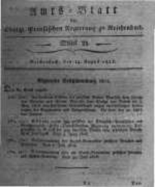 Amts-Blatt der Königlichen Preussischen Regierung zu Reichenbach. 1818.08.14 Stück 33
