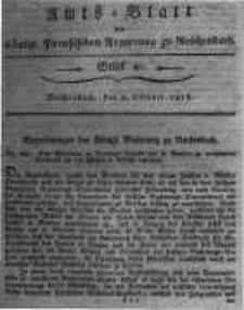 Amts-Blatt der K&ouml;niglichen Preussischen Regierung zu Reichenbach. 1818.10.02 St&uuml;ck 40