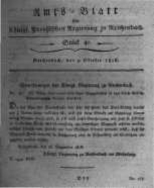 Amts-Blatt der K&ouml;niglichen Preussischen Regierung zu Reichenbach. 1818.10.09 St&uuml;ck 41