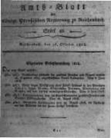 Amts-Blatt der K&ouml;niglichen Preussischen Regierung zu Reichenbach. 1818.10.16 St&uuml;ck 42