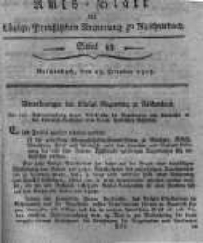 Amts-Blatt der K&ouml;niglichen Preussischen Regierung zu Reichenbach. 1818.10.23 St&uuml;ck 43
