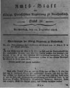 Amts-Blatt der Königlichen Preussischen Regierung zu Reichenbach. 1818.12.11 Stück 50