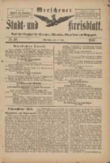 Wreschener Stadt und Kreisblatt: amtlicher Anzeiger für Wreschen, Miloslaw, Strzalkowo und Umgegend 1897.07.14 Nr58