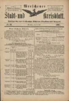 Wreschener Stadt und Kreisblatt: amtlicher Anzeiger f&uuml;r Wreschen, Miloslaw, Strzalkowo und Umgegend 1897.07.17 Nr59