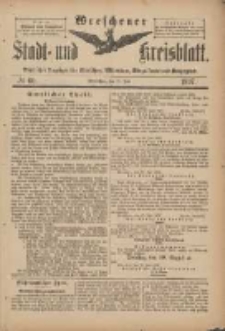 Wreschener Stadt und Kreisblatt: amtlicher Anzeiger f&uuml;r Wreschen, Miloslaw, Strzalkowo und Umgegend 1897.07.21 Nr60