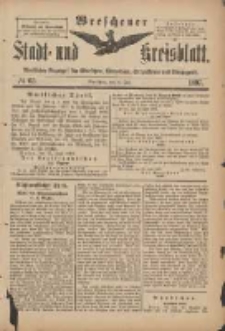Wreschener Stadt und Kreisblatt: amtlicher Anzeiger f&uuml;r Wreschen, Miloslaw, Strzalkowo und Umgegend 1897.07.31 Nr63