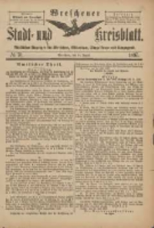 Wreschener Stadt und Kreisblatt: amtlicher Anzeiger f&uuml;r Wreschen, Miloslaw, Strzalkowo und Umgegend 1897.08.21 Nr70