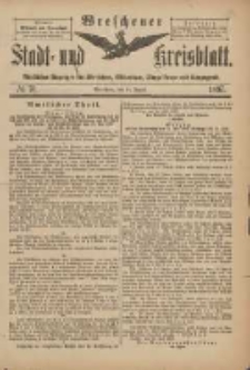 Wreschener Stadt und Kreisblatt: amtlicher Anzeiger für Wreschen, Miloslaw, Strzalkowo und Umgegend 1897.08.21 Nr70