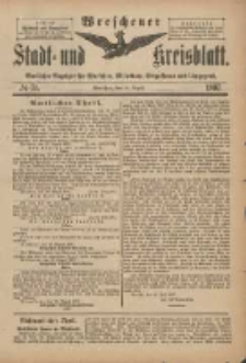 Wreschener Stadt und Kreisblatt: amtlicher Anzeiger für Wreschen, Miloslaw, Strzalkowo und Umgegend 1897.08.25 Nr71