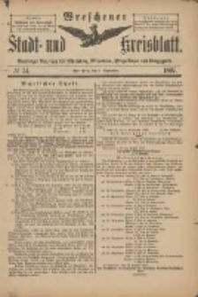 Wreschener Stadt und Kreisblatt: amtlicher Anzeiger f&uuml;r Wreschen, Miloslaw, Strzalkowo und Umgegend 1897.09.04 Nr74