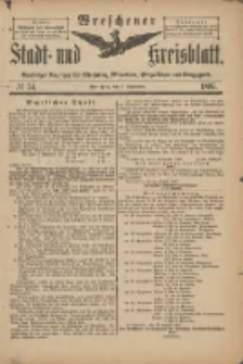 Wreschener Stadt und Kreisblatt: amtlicher Anzeiger für Wreschen, Miloslaw, Strzalkowo und Umgegend 1897.09.04 Nr74