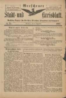 Wreschener Stadt und Kreisblatt: amtlicher Anzeiger f&uuml;r Wreschen, Miloslaw, Strzalkowo und Umgegend 1897.09.18 Nr78