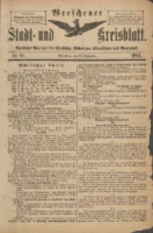 Wreschener Stadt und Kreisblatt: amtlicher Anzeiger f&uuml;r Wreschen, Miloslaw, Strzalkowo und Umgegend 1897.09.29 Nr81