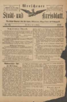 Wreschener Stadt und Kreisblatt: amtlicher Anzeiger f&uuml;r Wreschen, Miloslaw, Strzalkowo und Umgegend 1897.10.06 Nr83
