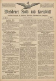 Wreschener Stadt und Kreisblatt: amtlicher Anzeiger f&uuml;r Wreschen, Miloslaw, Strzalkowo und Umgegend 1907.03.24 Nr37
