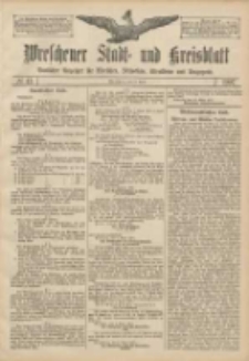 Wreschener Stadt und Kreisblatt: amtlicher Anzeiger f&uuml;r Wreschen, Miloslaw, Strzalkowo und Umgegend 1907.04.09 Nr43