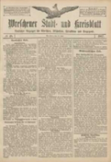 Wreschener Stadt und Kreisblatt: amtlicher Anzeiger f&uuml;r Wreschen, Miloslaw, Strzalkowo und Umgegend 1907.04.20 Nr48
