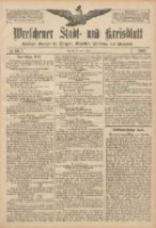 Wreschener Stadt und Kreisblatt: amtlicher Anzeiger für Wreschen, Miloslaw, Strzalkowo und Umgegend 1907.06.04 Nr66