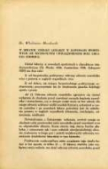 W sprawie udziału lekarzy w zawodach sportowych (ze szczeg&oacute;lnem uwzgldnieniem roli lekarza chemika)