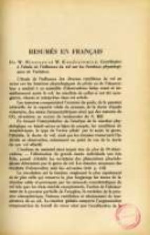 Résumés en français: Przegląd Sportowo-Lekarski 1929.01/03 R.1 Nr1