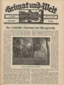 Heimat und Welt: Heimatpost: Beilage 1932.06.04 Nr21