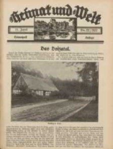 Heimat und Welt: Heimatpost: Beilage 1932.06.11 Nr22