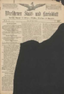 Wreschener Stadt und Kreisblatt: amtlicher Anzeiger f&uuml;r Wreschen, Miloslaw, Strzalkowo und Umgegend 1907.01.08 Nr4
