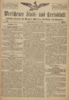 Wreschener Stadt und Kreisblatt: amtlicher Anzeiger f&uuml;r Wreschen, Miloslaw, Strzalkowo und Umgegend 1918.01.12 Nr6