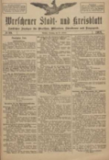 Wreschener Stadt und Kreisblatt: amtlicher Anzeiger f&uuml;r Wreschen, Miloslaw, Strzalkowo und Umgegend 1918.01.22 Nr10