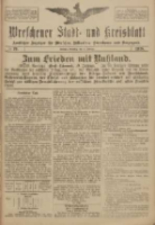 Wreschener Stadt und Kreisblatt: amtlicher Anzeiger f&uuml;r Wreschen, Miloslaw, Strzalkowo und Umgegend 1918.02.12 Nr19