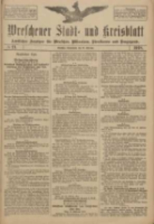 Wreschener Stadt und Kreisblatt: amtlicher Anzeiger f&uuml;r Wreschen, Miloslaw, Strzalkowo und Umgegend 1918.02.16 Nr21