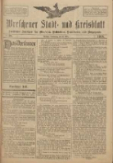 Wreschener Stadt und Kreisblatt: amtlicher Anzeiger f&uuml;r Wreschen, Miloslaw, Strzalkowo und Umgegend 1918.03.28 Nr38