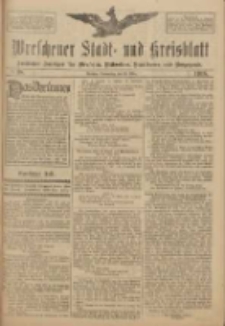 Wreschener Stadt und Kreisblatt: amtlicher Anzeiger für Wreschen, Miloslaw, Strzalkowo und Umgegend 1918.03.28 Nr38
