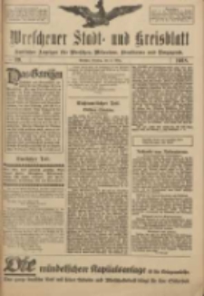 Wreschener Stadt und Kreisblatt: amtlicher Anzeiger für Wreschen, Miloslaw, Strzalkowo und Umgegend 1918.03.31 Nr39
