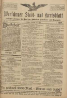 Wreschener Stadt und Kreisblatt: amtlicher Anzeiger f&uuml;r Wreschen, Miloslaw, Strzalkowo und Umgegend 1918.04.06 Nr41