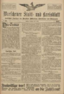 Wreschener Stadt und Kreisblatt: amtlicher Anzeiger f&uuml;r Wreschen, Miloslaw, Strzalkowo und Umgegend 1918.04.09 Nr42