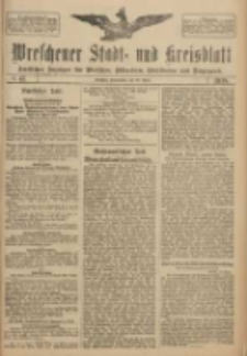 Wreschener Stadt und Kreisblatt: amtlicher Anzeiger f&uuml;r Wreschen, Miloslaw, Strzalkowo und Umgegend 1918.04.20 Nr47