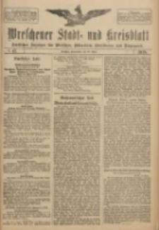 Wreschener Stadt und Kreisblatt: amtlicher Anzeiger für Wreschen, Miloslaw, Strzalkowo und Umgegend 1918.04.20 Nr47