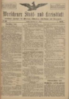 Wreschener Stadt und Kreisblatt: amtlicher Anzeiger f&uuml;r Wreschen, Miloslaw, Strzalkowo und Umgegend 1918.04.27 Nr50