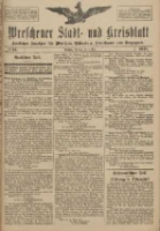 Wreschener Stadt und Kreisblatt: amtlicher Anzeiger für Wreschen, Miloslaw, Strzalkowo und Umgegend 1918.05.07 Nr54