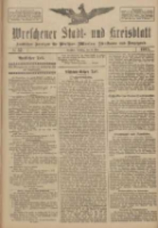 Wreschener Stadt und Kreisblatt: amtlicher Anzeiger für Wreschen, Miloslaw, Strzalkowo und Umgegend 1918.05.14 Nr57