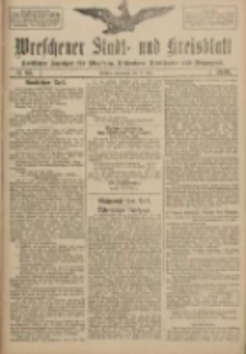 Wreschener Stadt und Kreisblatt: amtlicher Anzeiger f&uuml;r Wreschen, Miloslaw, Strzalkowo und Umgegend 1918.07.20 Nr85