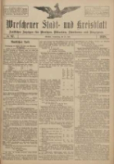 Wreschener Stadt und Kreisblatt: amtlicher Anzeiger f&uuml;r Wreschen, Miloslaw, Strzalkowo und Umgegend 1918.07.25 Nr87