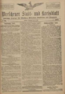 Wreschener Stadt und Kreisblatt: amtlicher Anzeiger für Wreschen, Miloslaw, Strzalkowo und Umgegend 1918.07.27 Nr88