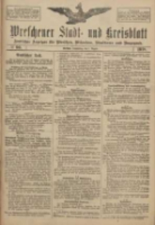 Wreschener Stadt und Kreisblatt: amtlicher Anzeiger f&uuml;r Wreschen, Miloslaw, Strzalkowo und Umgegend 1918.08.01 Nr90