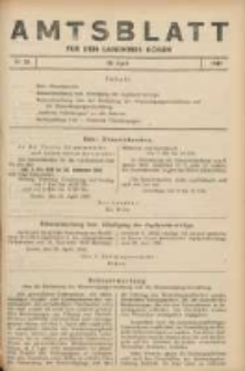 Amtsblatt für den Landkreis Konin 1940.04.30 Nr26