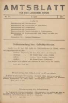 Amtsblatt für den Landkreis Konin 1941.04.04 Nr11