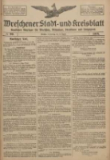 Wreschener Stadt und Kreisblatt: amtlicher Anzeiger f&uuml;r Wreschen, Miloslaw, Strzalkowo und Umgegend 1918.08.22 Nr99