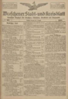 Wreschener Stadt und Kreisblatt: amtlicher Anzeiger f&uuml;r Wreschen, Miloslaw, Strzalkowo und Umgegend 1918.08.27 Nr101